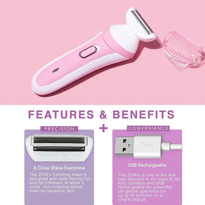 3 - in - 1 Rechargeable Electric Shaver for Women - MomDaughts UAE