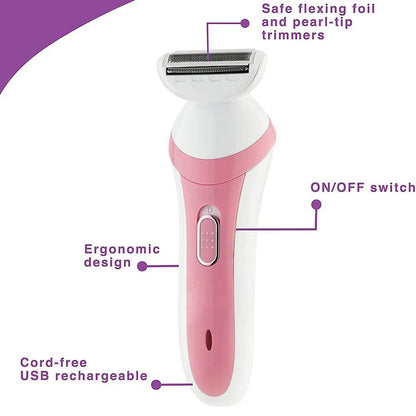 3 - in - 1 Rechargeable Electric Shaver for Women - MomDaughts UAE