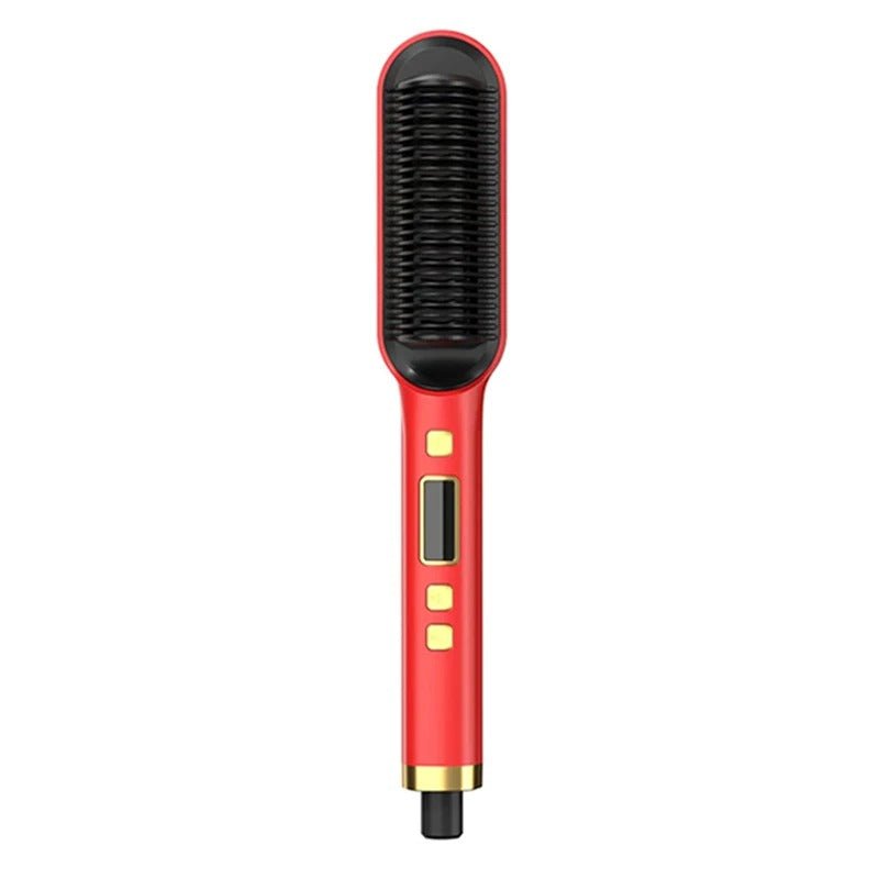 Hair Straightener Comb 2 in 1  – Quick Heat-Up Smoothing Brush.