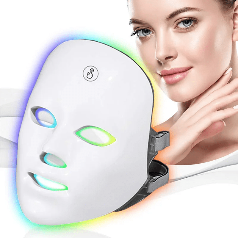 MomDaughts' 7-Color LED Therapy Mask – Skin Rejuvenation & Anti-Aging.