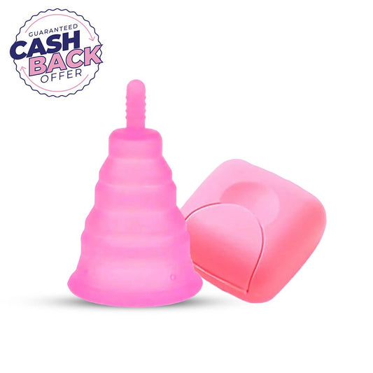 MomDaughts Collapsible Menstrual Cup with Storage Case.