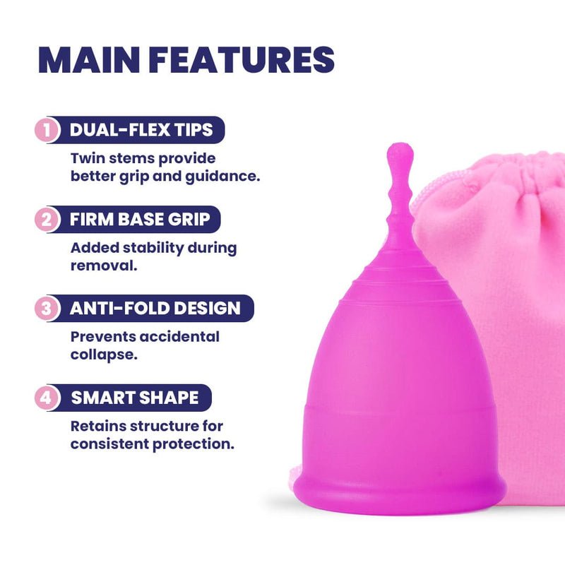 MomDaughts' Double tail Menstrual Cup - MomDaughts UAE