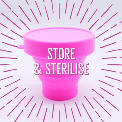 MomDaughts' Foldable Sterilizer Cup.