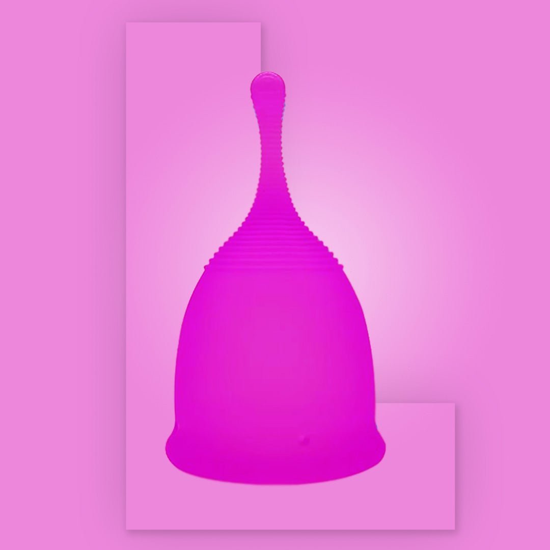 MomDaughts' Long Tailed Menstrual Cup.