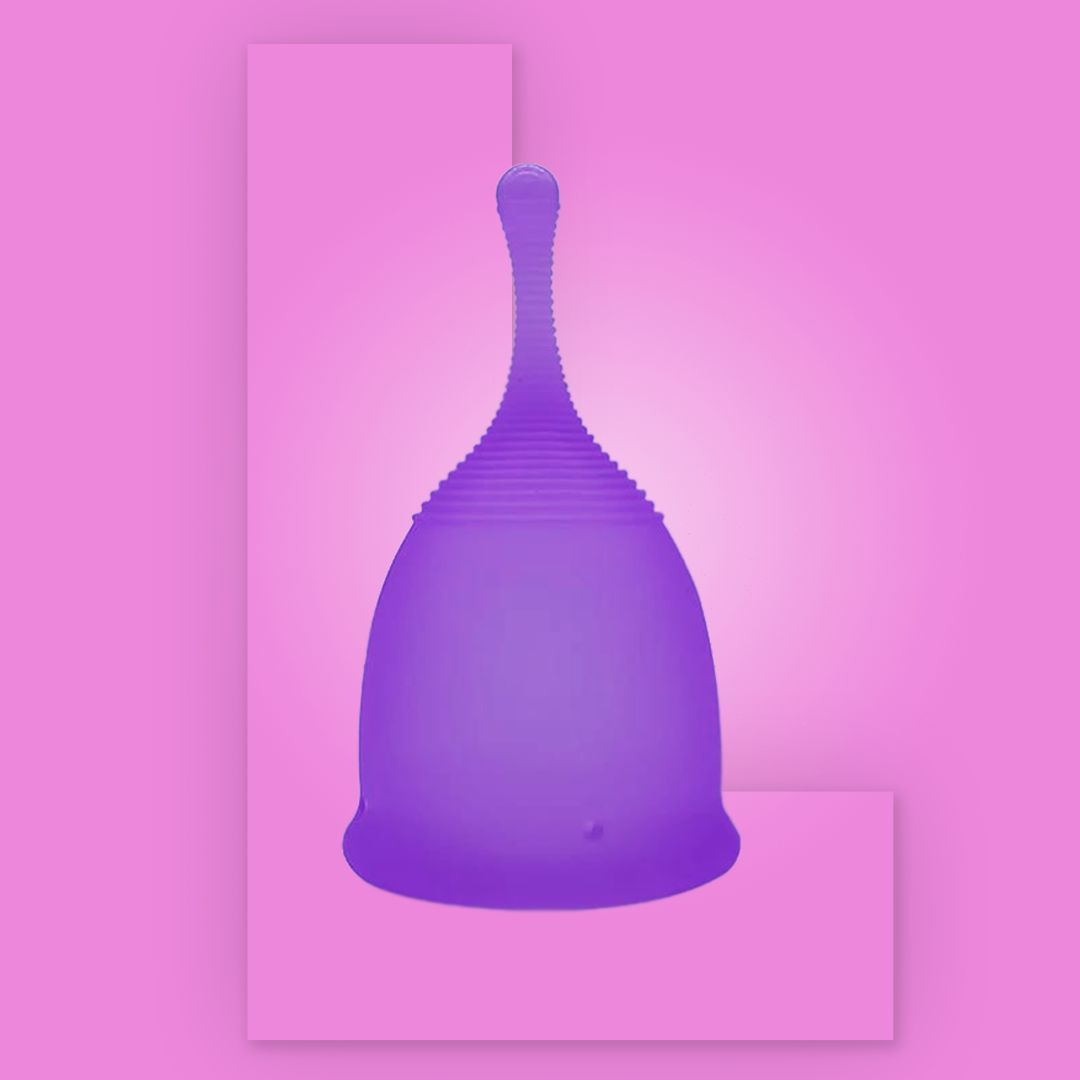 MomDaughts' Long Tailed Menstrual Cup.