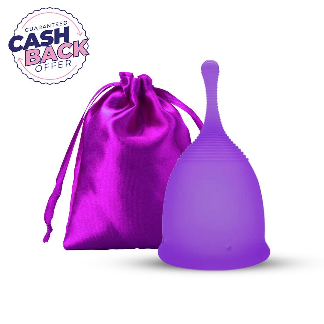 MomDaughts' Long Tailed Menstrual Cup.