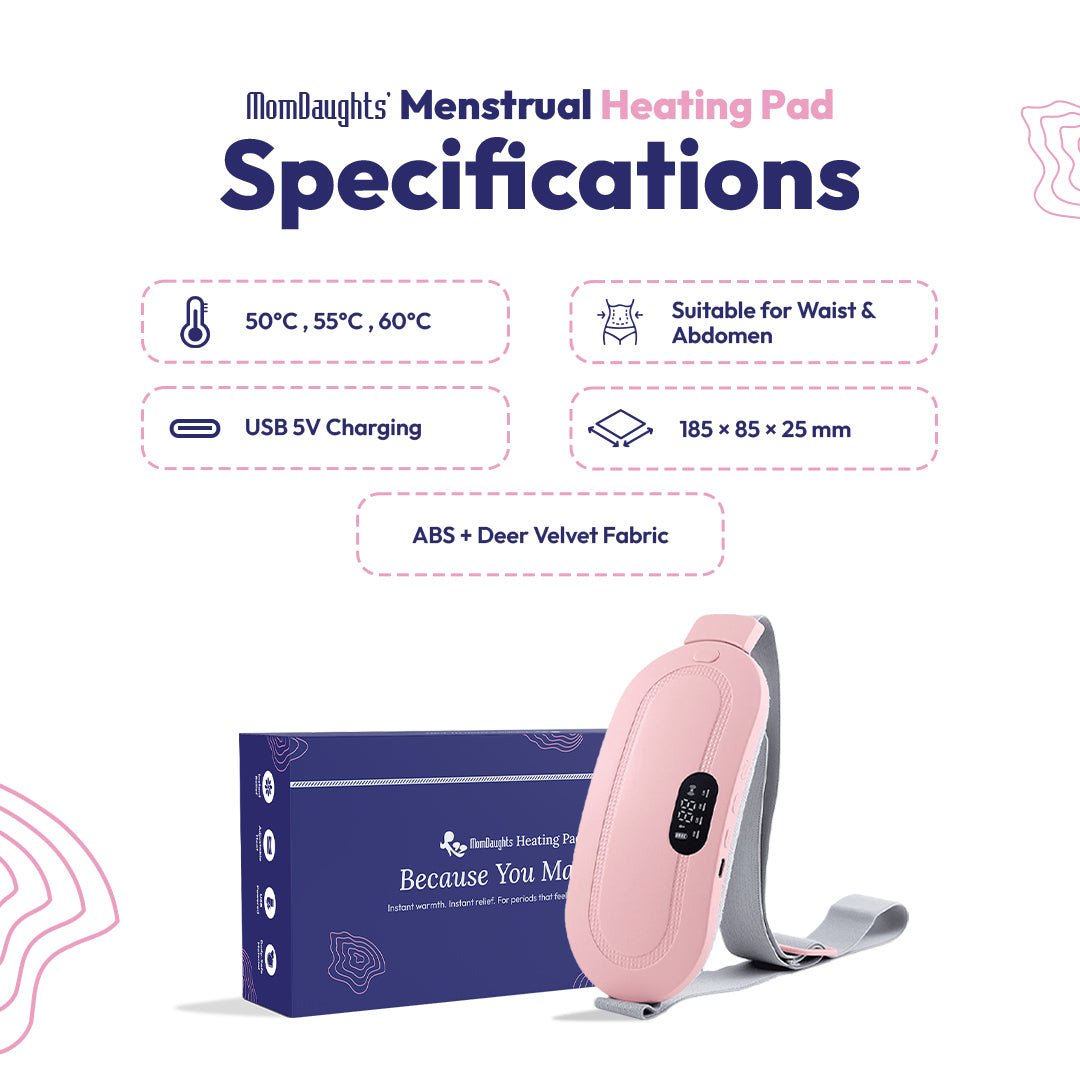 MomDaughts' Menstrual Heating Pad for Cramps - MomDaughts UAE