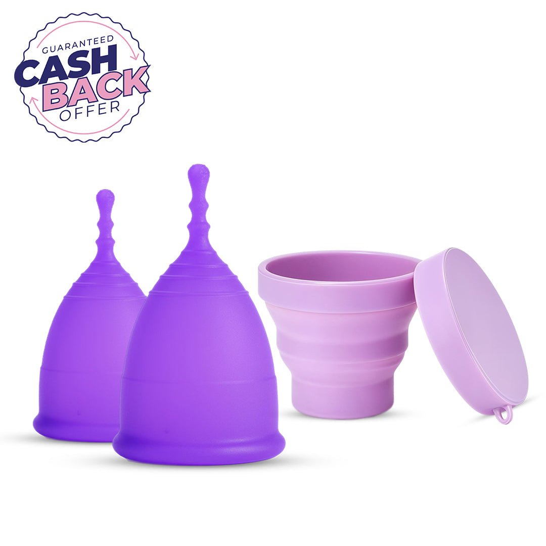 Ultimate Period Care Trio – 2 Menstrual Cups + Sterilizer - MomDaughts UAE